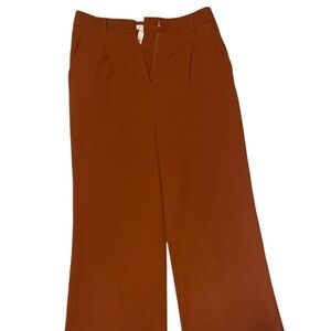 Leith Women's Rust Wide-Leg Pants